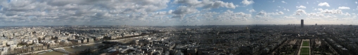 view from the Eifel Tower in France